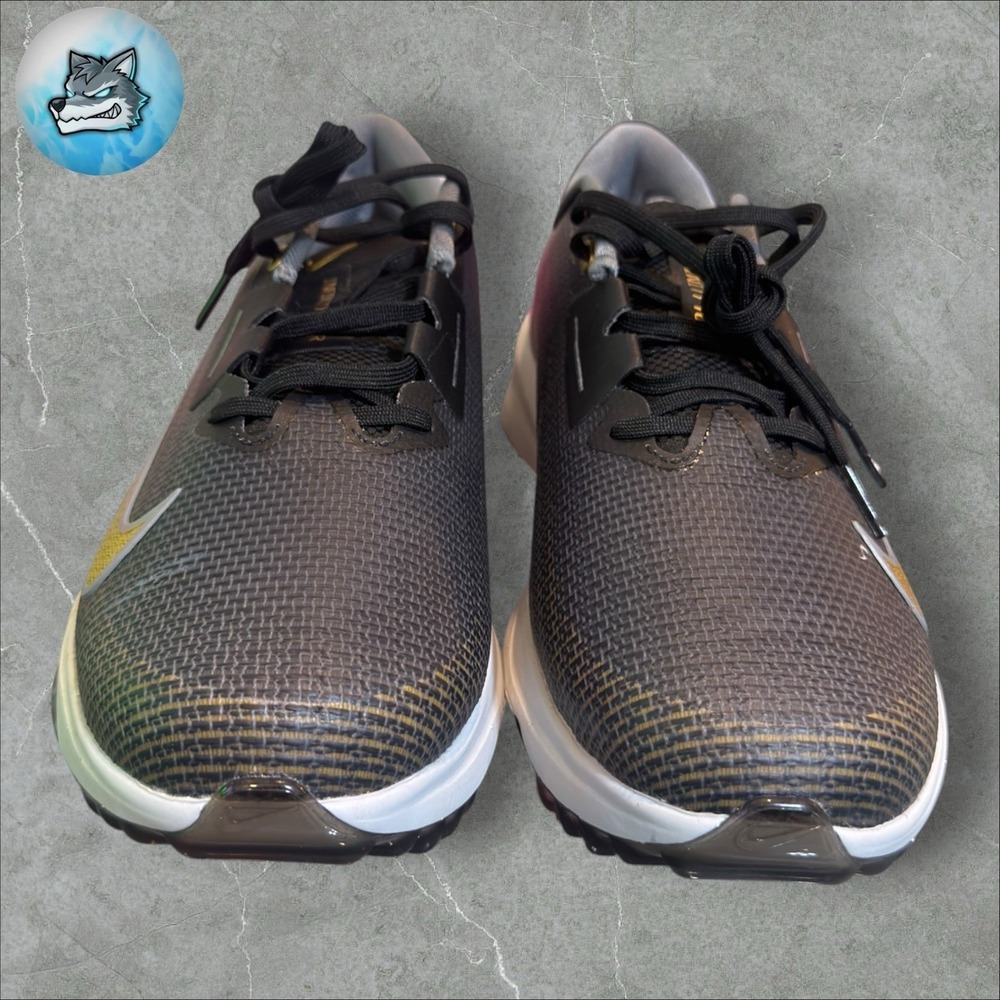 Men's Nike Zoom Infinity Tour TR 2 NEXT% Golf Shoes Black Gold FD0217-003 Sz 9 - Picture 5 of 5
